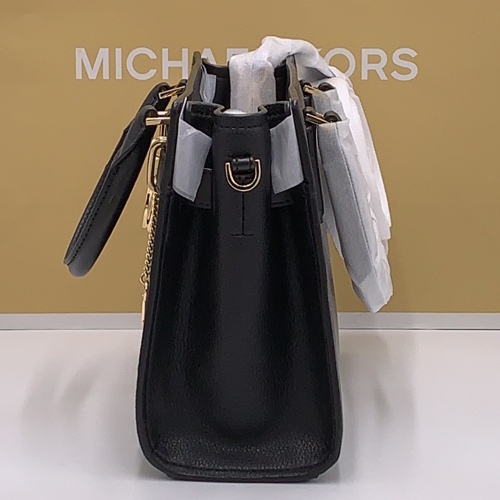 Michael Kors Hamilton Small Satchel Shoulder Crossbody Bag Black Multi N… - Picture 9 of 15